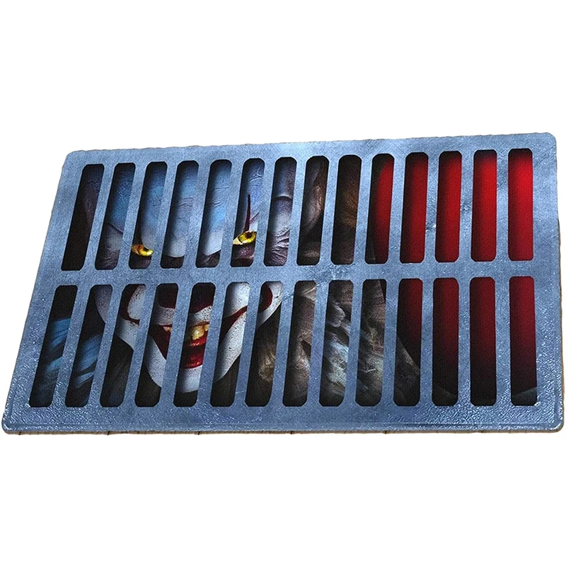 

Clown Halloween Decorations doormat Scary Outside Welcome Door Mats 3D Vision Indoor Kitchen Area Bath Floor Mat Home Decor