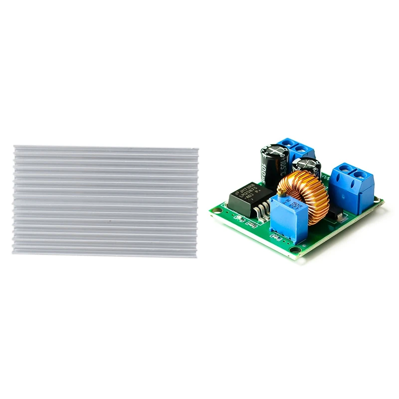 

Silver Tone Aluminum Cooler Radiator Heat Sink Heatsink With DC-DC Adjustable Boost Module