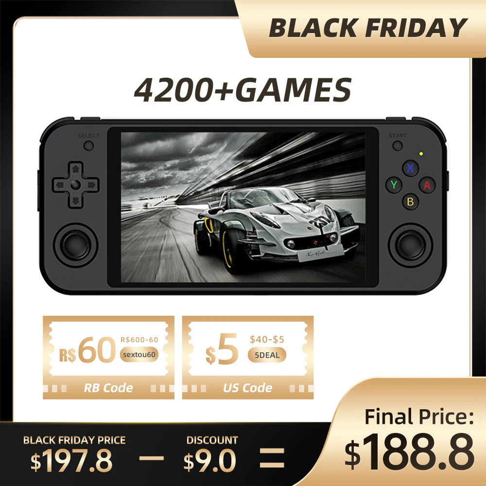 

Anbernic RG552 Retro Video Game Console Dual Systems Android Linux Handheld Pocket Game Player Built in 64G 4000+ Games