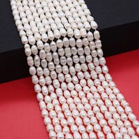 natural freshwater pearl beads 4 12mm with thread rice shape pearls for jewelry making diy necklace bracelet jewelry accessories