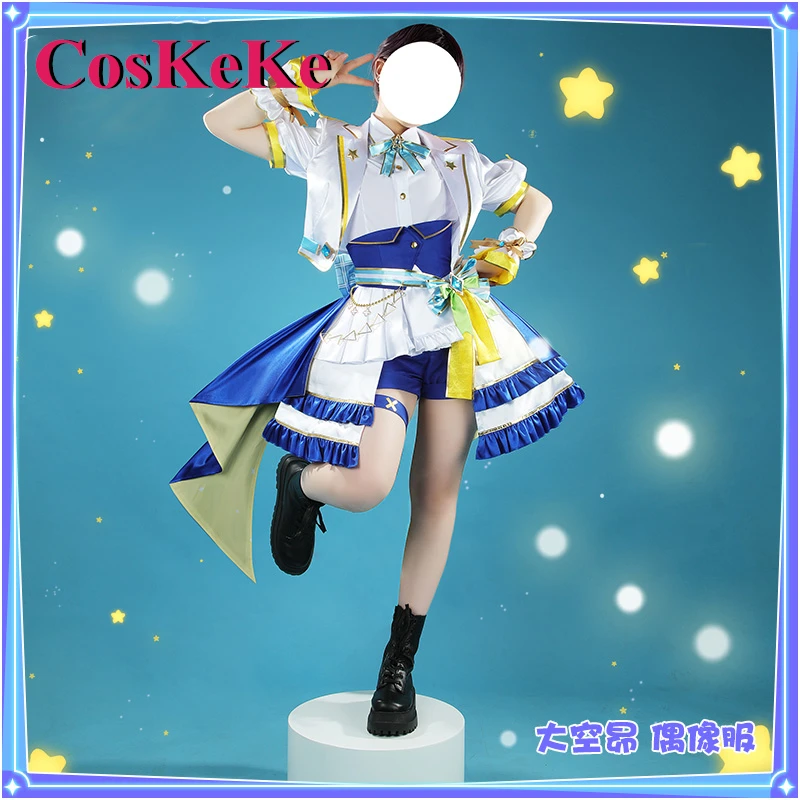 

【Customized】CosKeKe Ozora/Houshou Marine/Nekomata Okayu Cosplay Anime VTuber Hololive Costume Idol Uniform Role Play Clothing