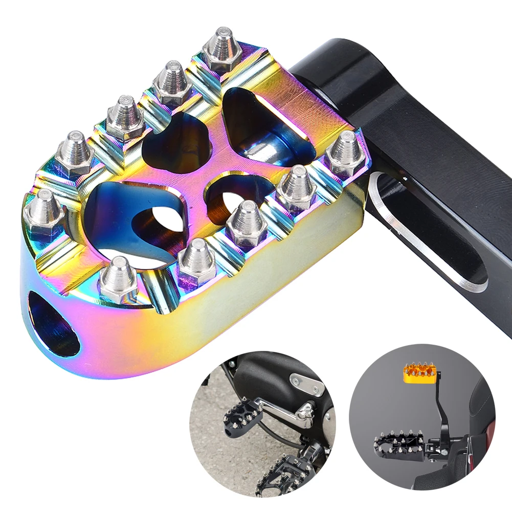 

Противоскользящая флисовая подставка для Harley Touring Softail Dyna Sportster, алюминиевый рифленый механизм MX, ножной тормоз переключения передач