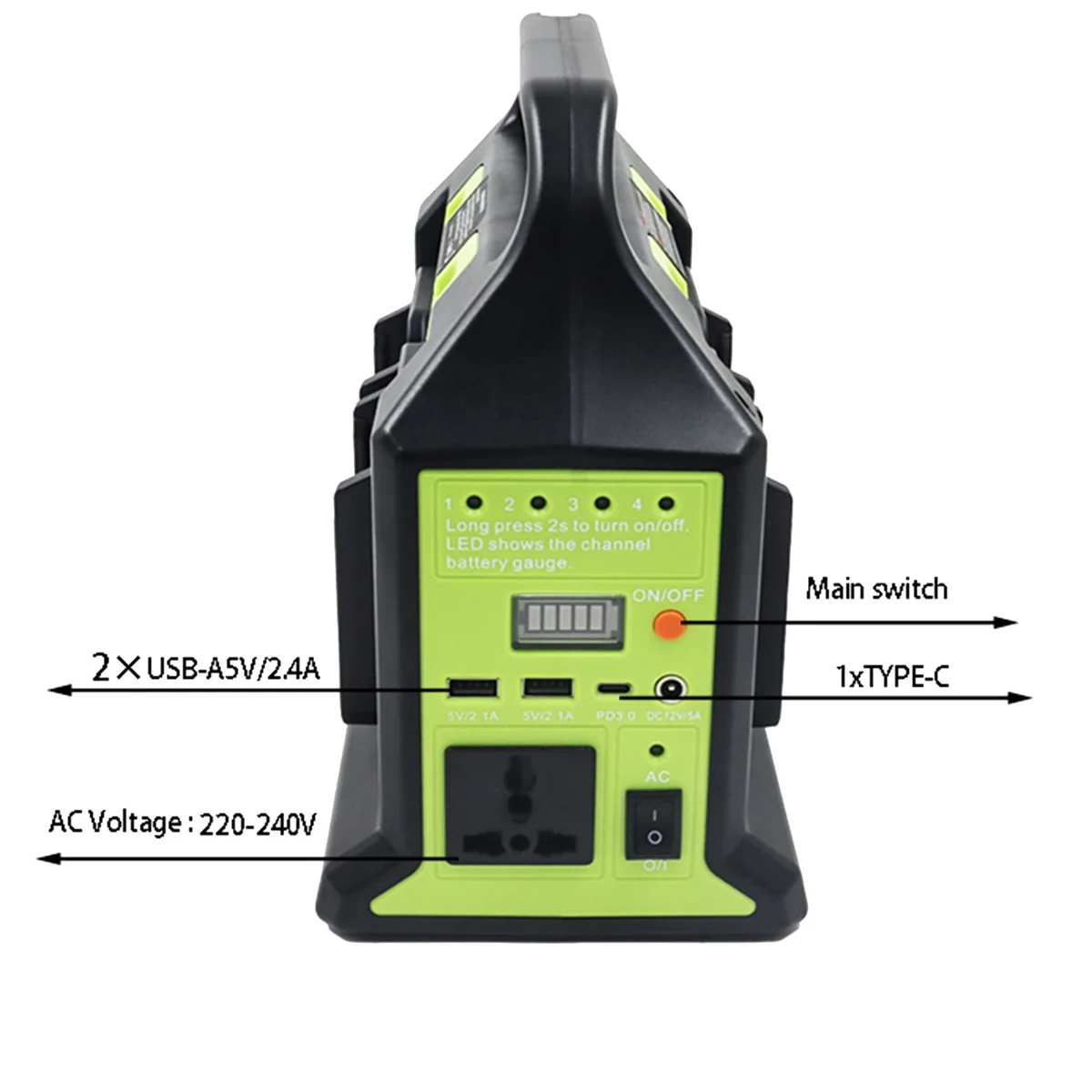 

Инвертор 220 В, Рабочая лампа для литиевой батареи