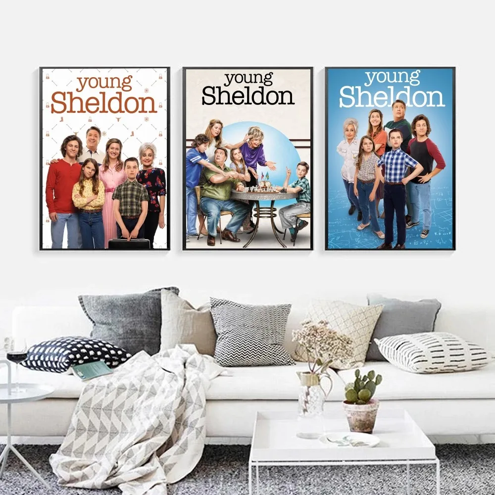 Плакат Young Sheldon крафт-клуб барная бумага винтажный постер настенная живопись