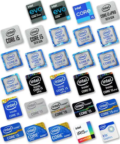 Специальный Intel Iris Core i5 внутри Gen 3 4 5 6 7 8 9 10 наклейка на этикетку для ноутбука, настольного компьютера, процессора, персонализированное украш...