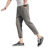 streerwear mens summer 2022 stylish slim mens casual pants south korea mens harem pants streetwear men ankle length pants