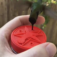 attractive bird feeder easy carry plastic compact portable hummingbird feeder for daily