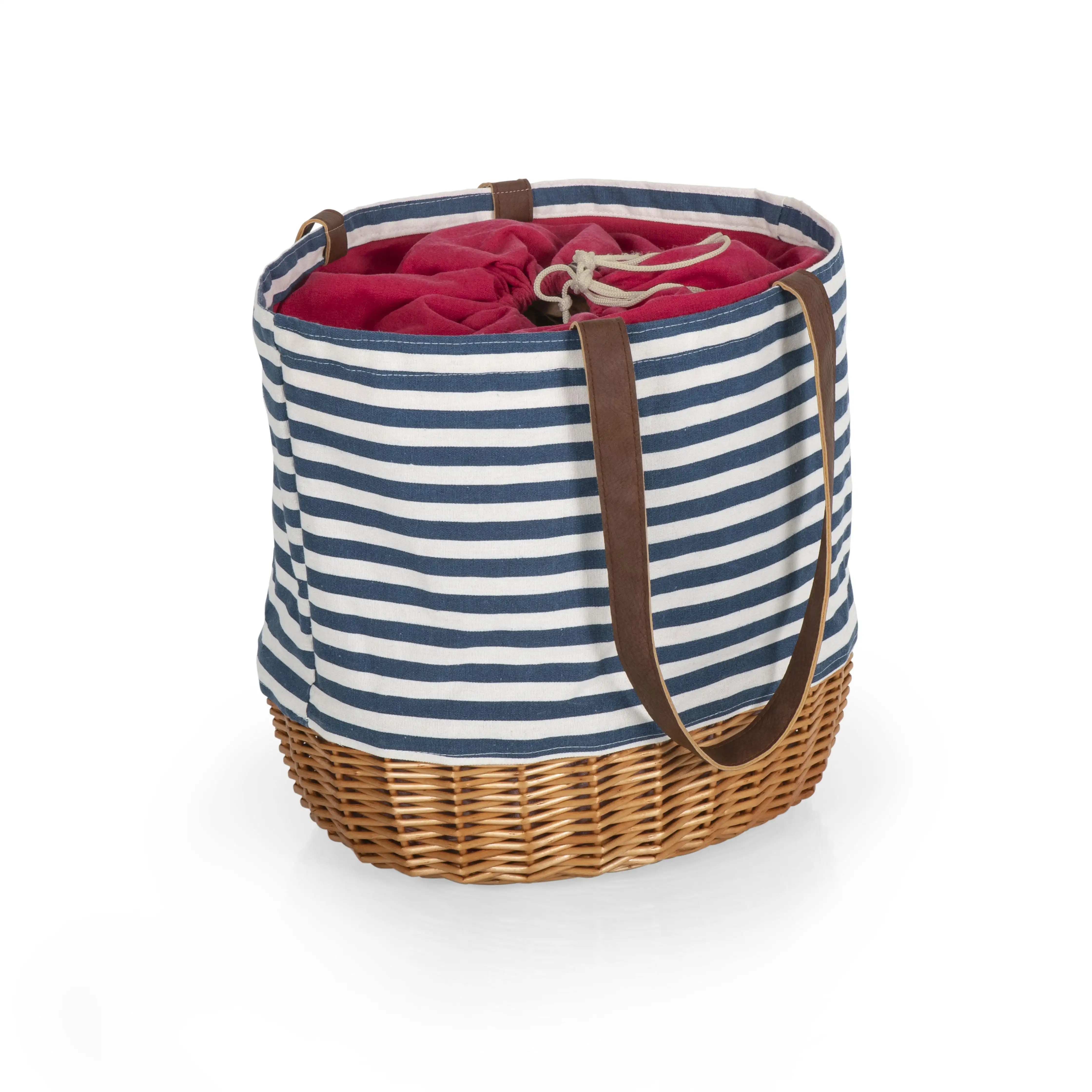 

Free Shipping - Coronado Canvas and Willow Basket Tote