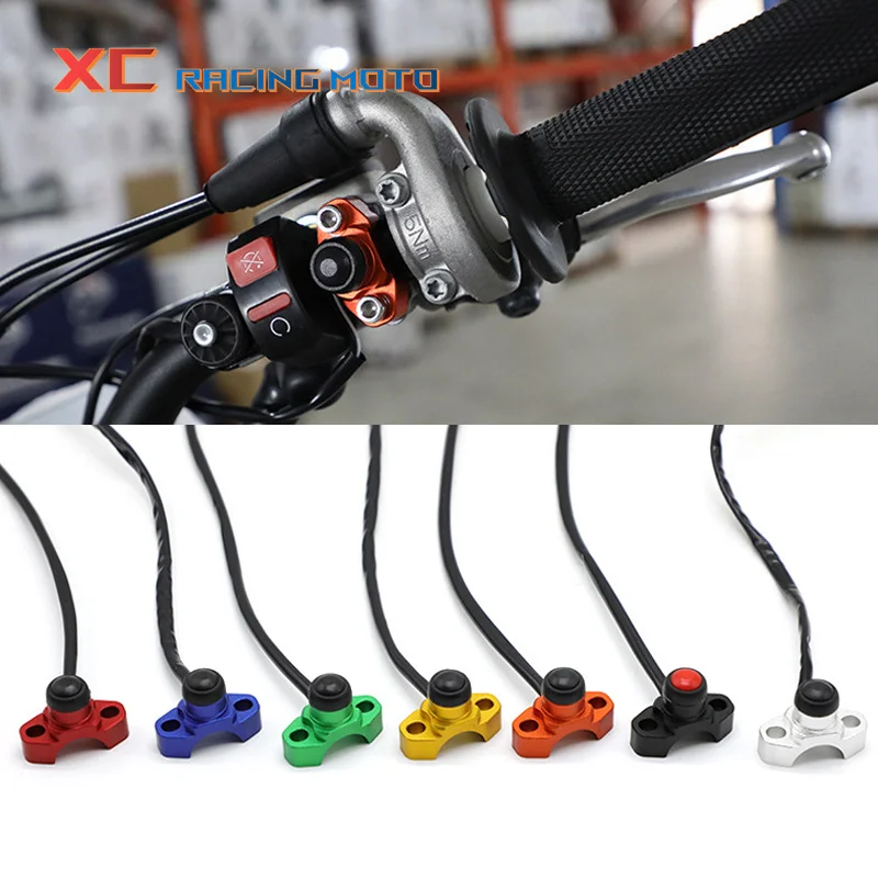 CNC Universal Start Kill Switch Engine ON OFF Button For KTM HONDA YAMAHA YZF WRF EXC XCF CRF SXF CR XCW 230F 125-530 Motorcycle