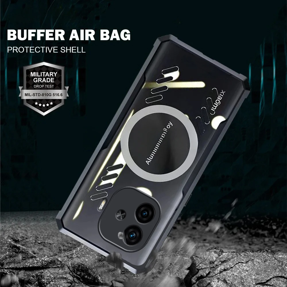 Rzants ЧЕХОЛ ДЛЯ VIVO IQOO Z9 5G теплоотвод Магнитный чехол прозрачный тонкий для телефона