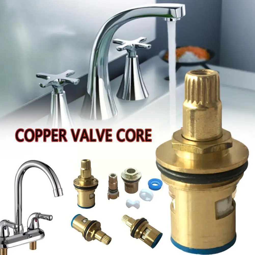 

2023 New Universal Replacement Tap Valves Brass Ceramic Disc Cartridge Inner Faucet Valve For Bathroom Faucet Valve Accesso O8X5