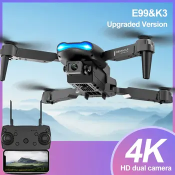 E99 K3 Pro HD 4k Dron Cámara Dual Modo de retención alta plegable Mini RC WIFI fotografía aérea Quadcopter juguetes helicóptero 1