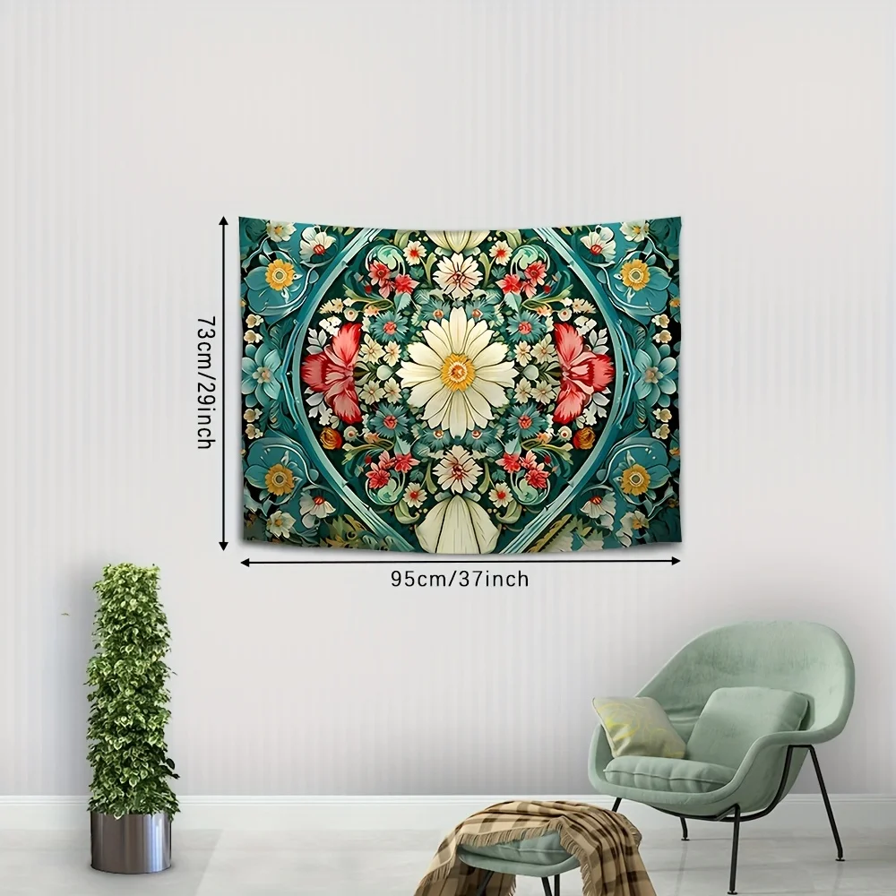 Настенный Гобелен С Цветочным Узором Красивый Домашний Декор Для Гостиной