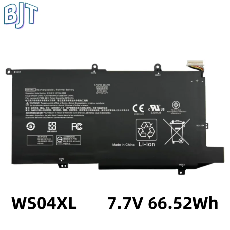 Новый аккумулятор для ноутбука WS04XL 7 В 66 52 Втч HP Spectre X360 14-EA 14T-EA 14t-ea000 14-ea0007na L97352-2D1