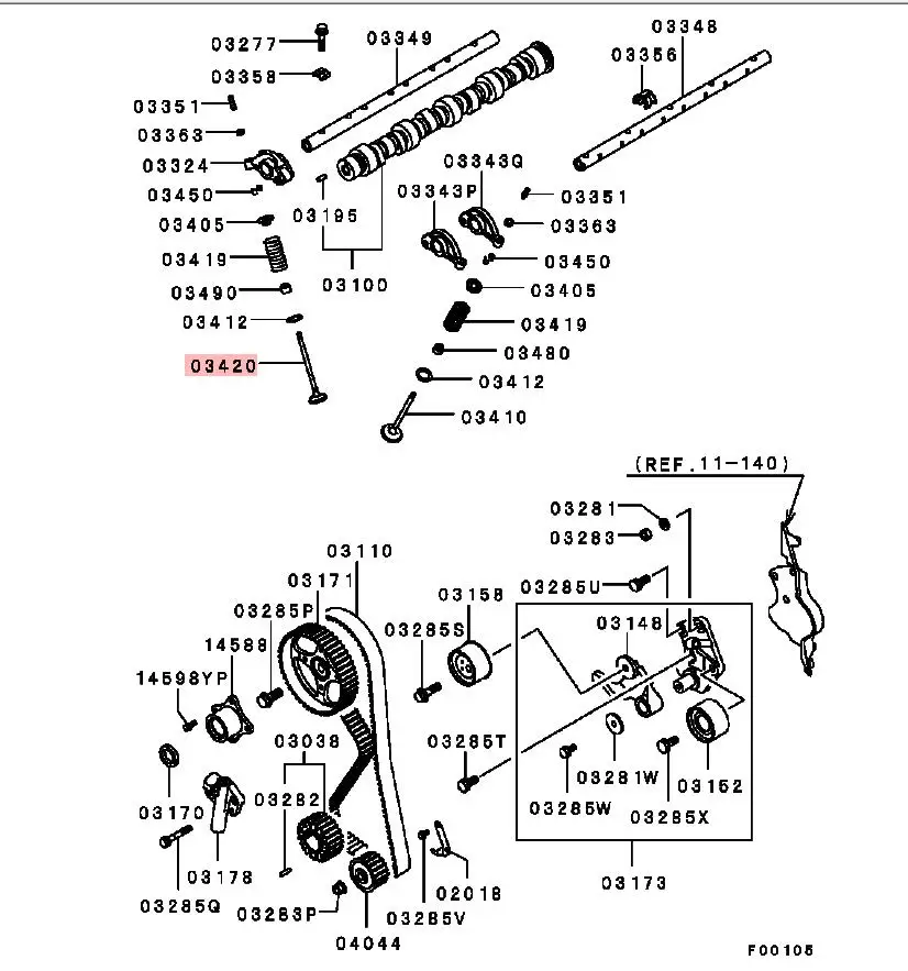 8 шт. выпускной клапан для Mitsubishi L200 4 IV 2005-2015 KA5T KB5T Pajero L300 L400 Lancer 4G63 4G64 Space Wagon MD199193 |