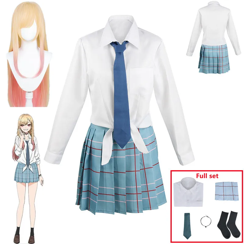 

Костюм для косплея из аниме «мой костюм», «любимый Марин и Китагава», школьная форма, юбка, наряды, одежда для Хэллоуина, карнавала