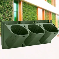 outdoor wall mounted three dimensional greening plant flower pot container box vertical greening trough flower garden plant pot