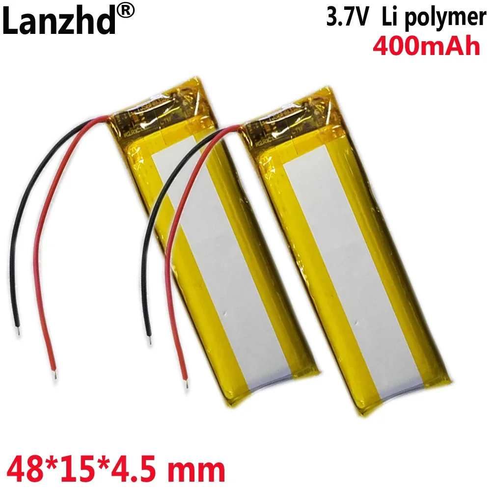 Литиевая батарея 3 7 В для записи ручки чтения Бизнес-ручка Длинная 400 мАч 451548 451550