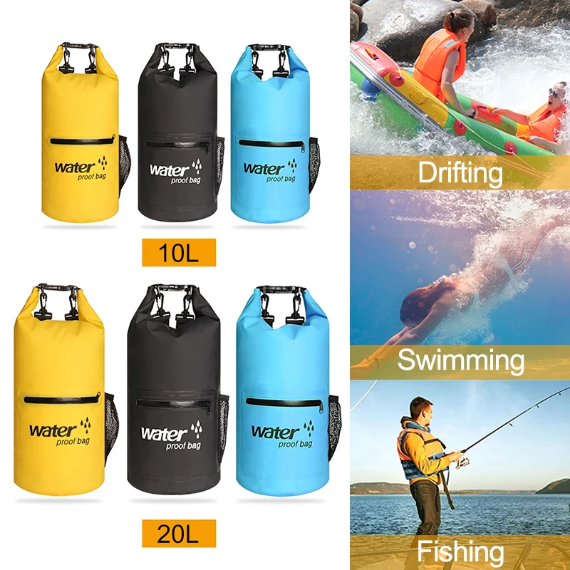 

Outdoor Dry Waterproof Bag Foldable PVC Bag Sack Swimming Kayaking Rafting River Trekking Floating Drifting Rafting Bucket Bag