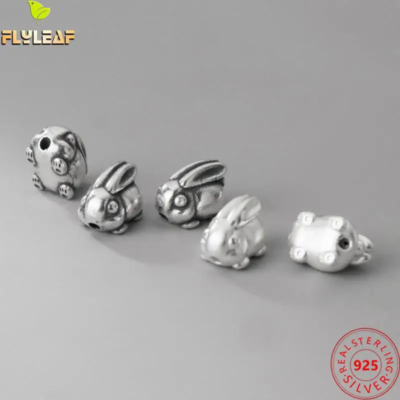 

Бусины-разделители из серебра 925 пробы с кроликом