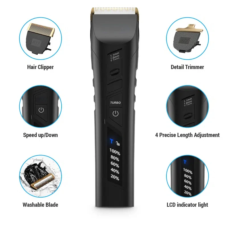 

Professional Men's Hair Clipper Beard Trimmer Hair Machine