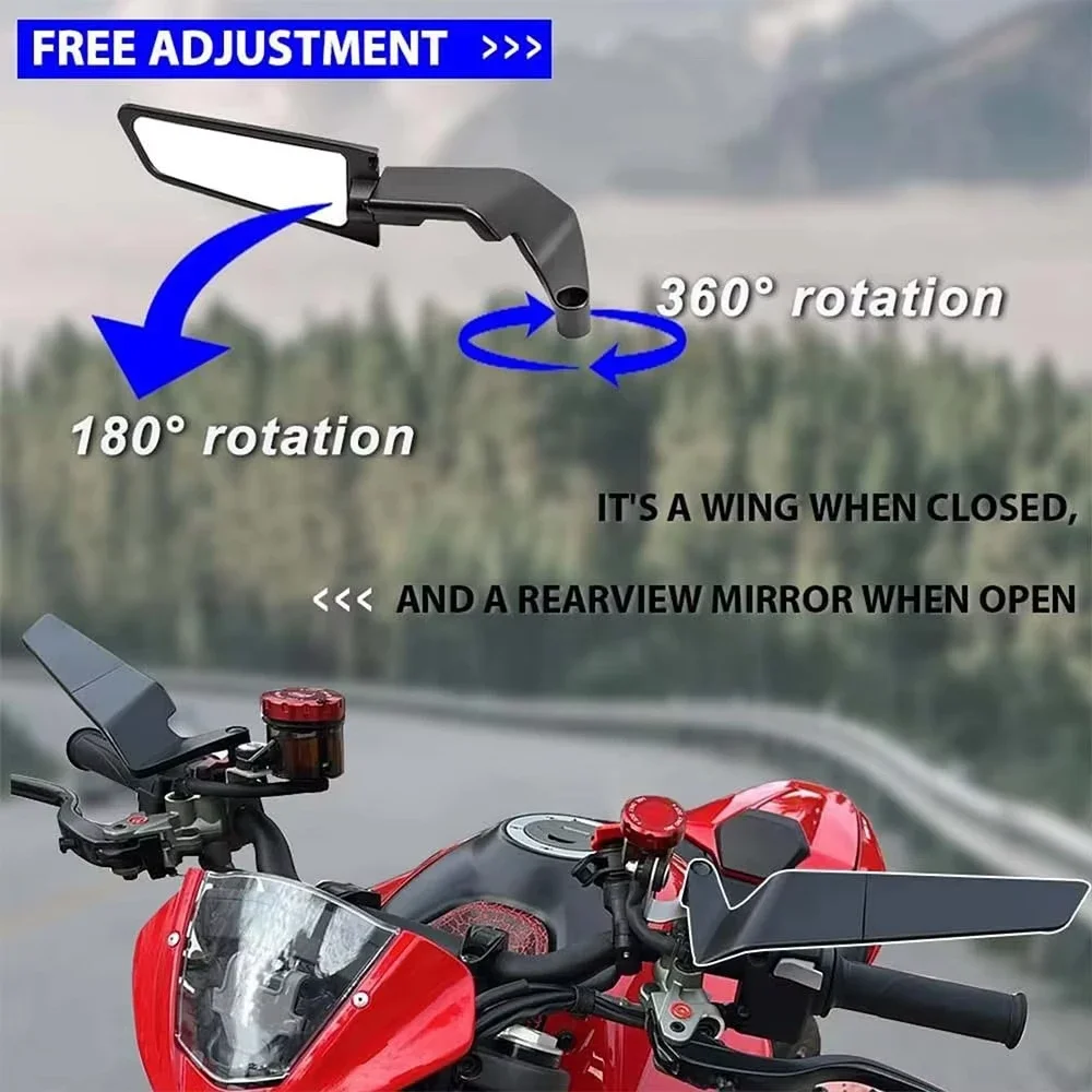 Зеркало заднего вида для мотоцикла, выпуклое, широкоугольное, для SUZUKI Gixxer 150, GSXS750, GSXS1000, GSXS1000F, GSX-S250, -S150 (art.: 3920d4df545cb) - 3920d4df545cb