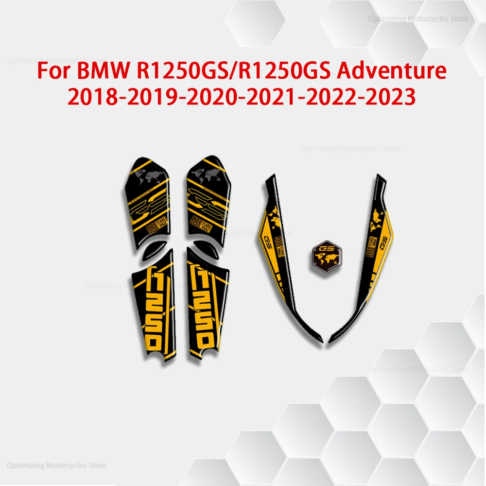 

3D гелевая наклейка на крыло для BMW R1250GS/R 1250 GS Adventure Trophy 2018 2019 2020 2021 2022 2023, наклейки для защиты краски