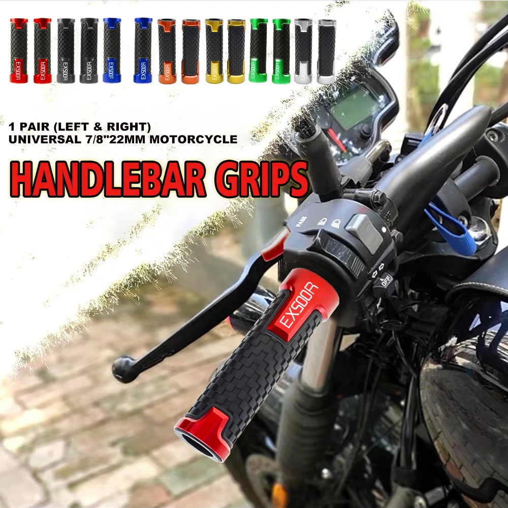 

For KAWASAKI EX500R 1990 1991 1992 1993 1994 EX 500R 1995 1996 1997 1998-2009 Motorcycle Handlebar Grip Handle Grips Handle Bar