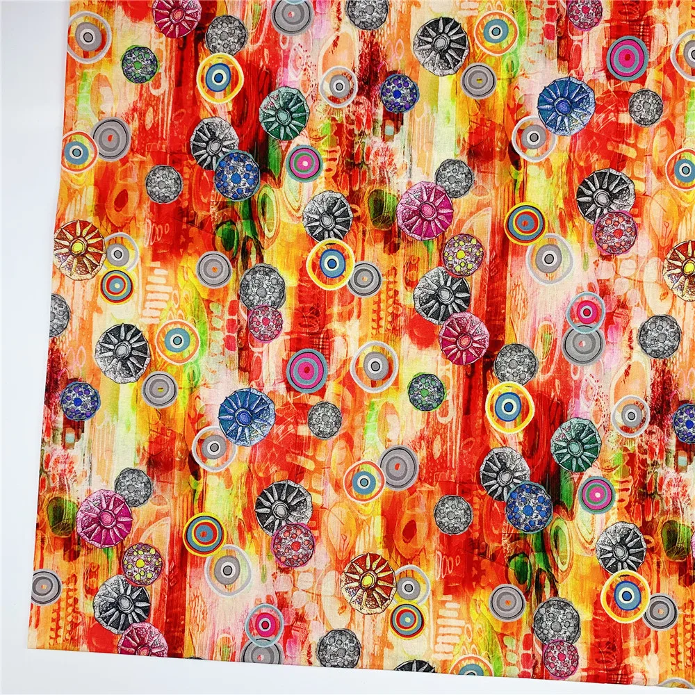 Wide110 см Разноцветные перья рыба чешуя звездное небо 100% хлопок ткань лоскутное