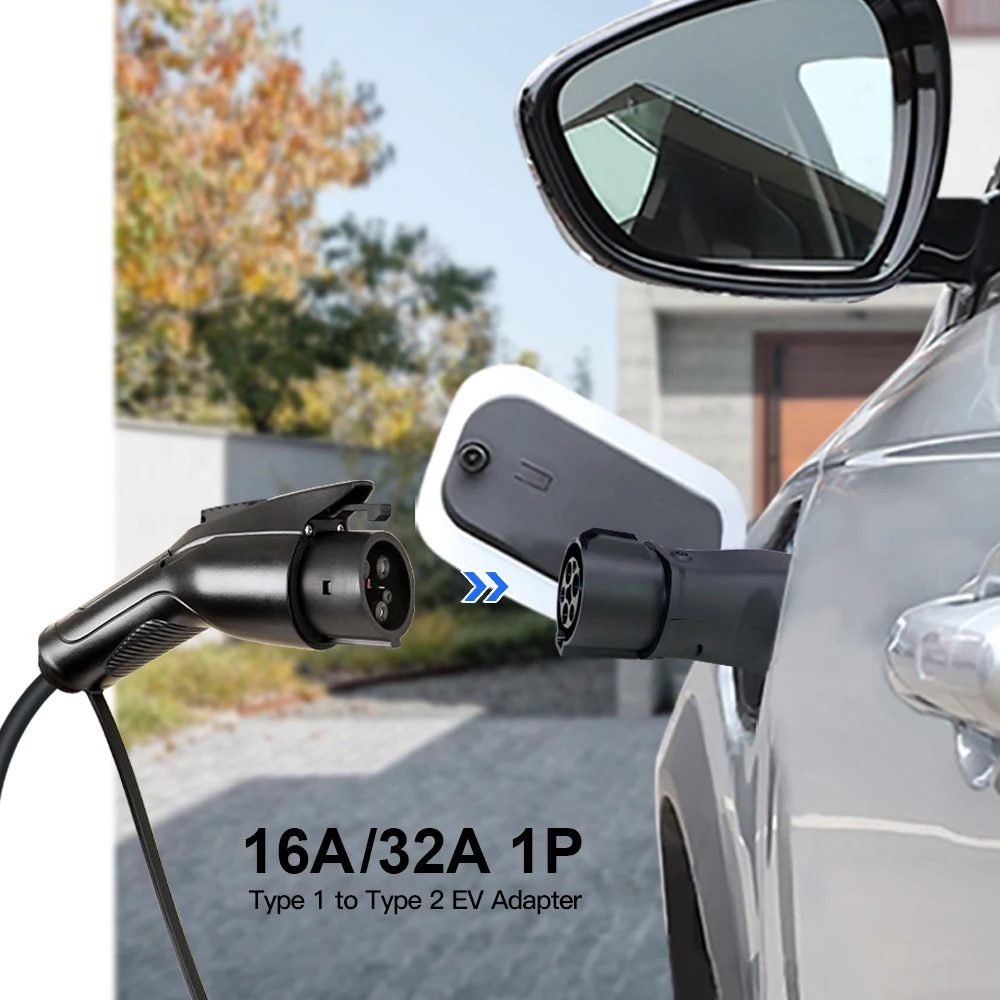 Зарядный адаптер Kolanky EV тип 1 SAE J1772 To GBT 32A 7.2KW зарядка для электромобиля гибридных