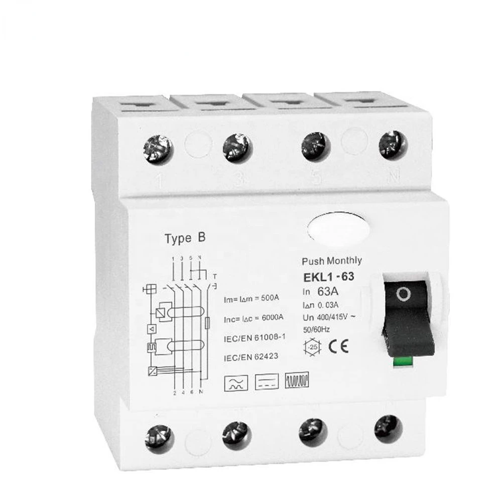 

Автоматический выключатель RCCB 4P 40A 30 мА RCD Тип B