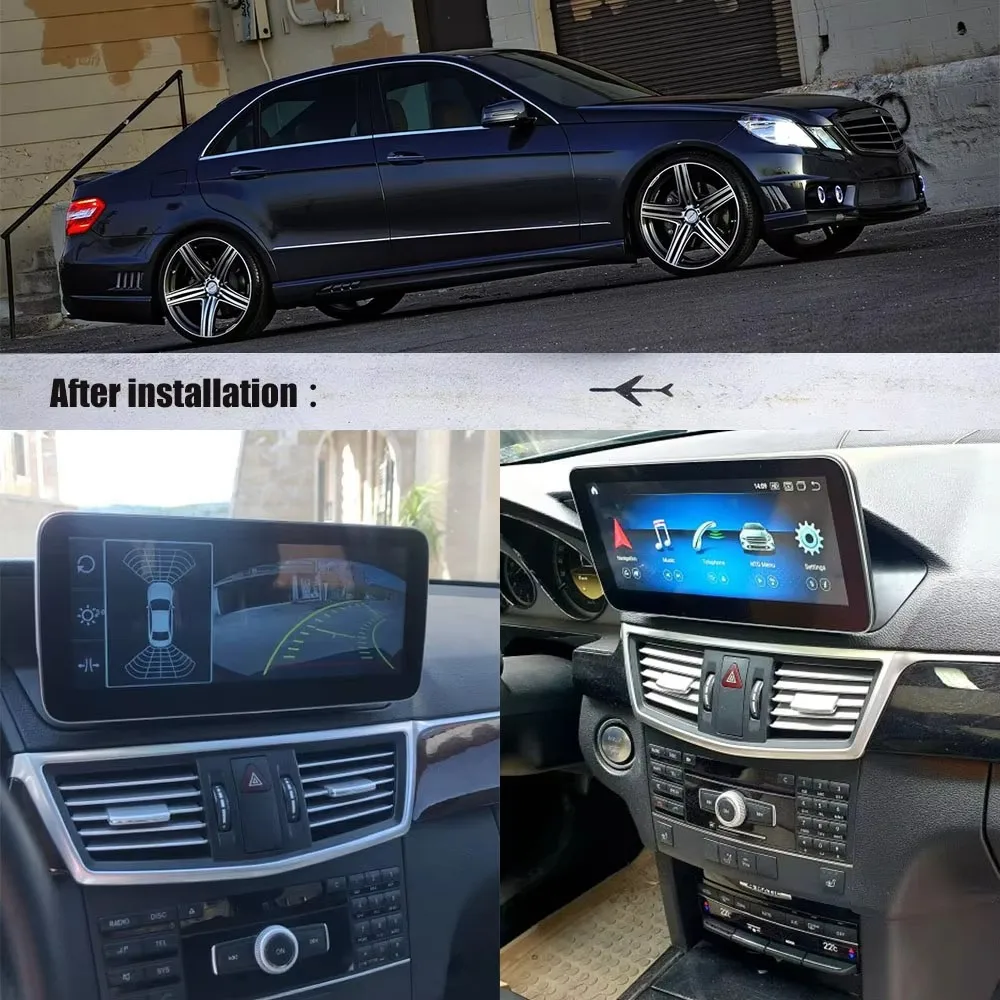 Автомобильный радиоприемник для Mercedes Benz E Class W212 2009-2016 Android 14 мультимедийный