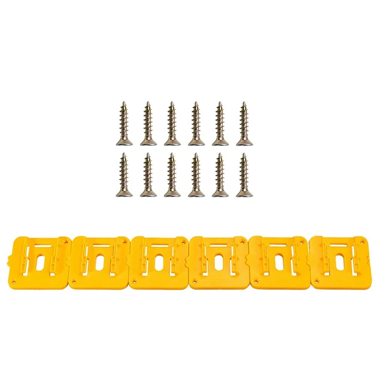 

6 упаковок держатель аккумулятора для Dewalt 20 в/60 в держатель док-станции для аккумуляторов подходит для аккумуляторов DCB200 DCB203 DCB205 DCB206