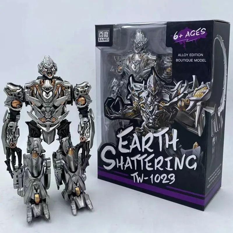 

BEIWEI TW-1023 Transformation Toys Megotron SS54 Galvatron 20CM Anime Action Figure Deformation Robot Movie Model Aircraft Gift