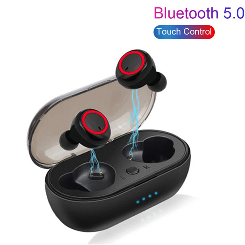 

A2 TWS Bluetooth 5.0 Wireless Stereo Earphones Earbuds In-ear Noise Reduction Waterproof Headphone with Charging Case