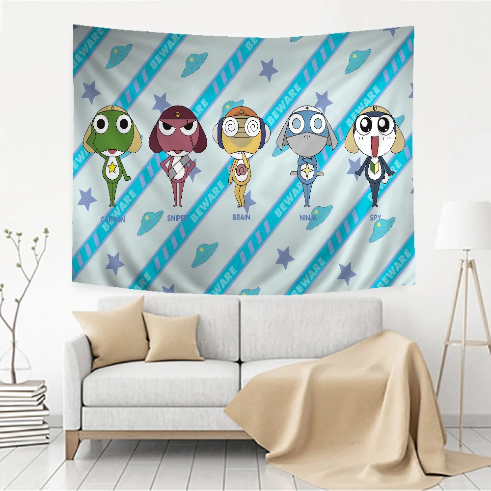 Забавный мультяшный гобелен из аниме керо гунсу лягушка подвесной Таро хиппи