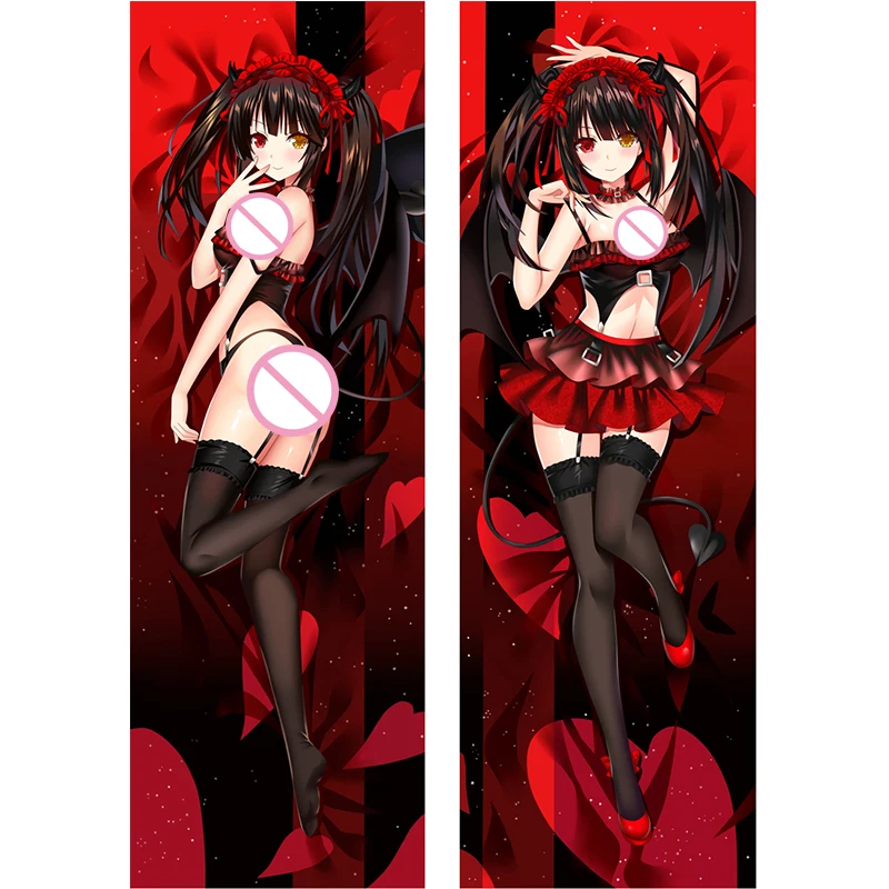 

Date A Live Tokisaki Kurumi Anime Girls Dakimakura Otaku Hugging Body Pillowcase Peach Skin Pillow Case Cover Cushion Room
