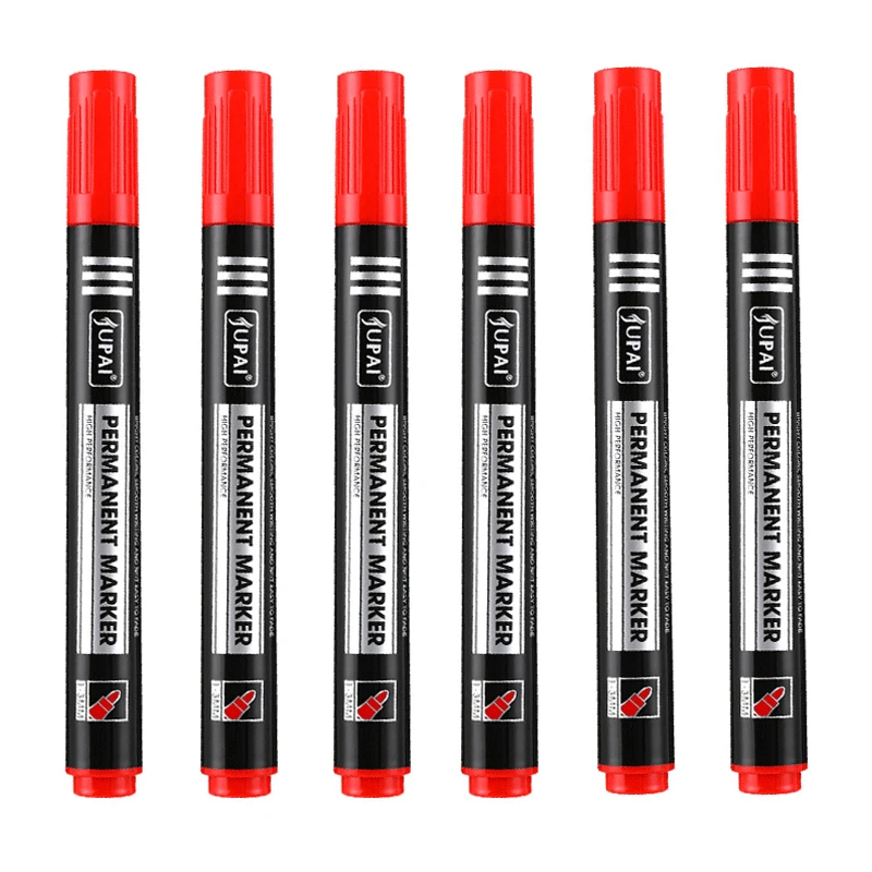 

Genkky перманентные маркеры 3/6 шт., тонкие, черные, синие, красные