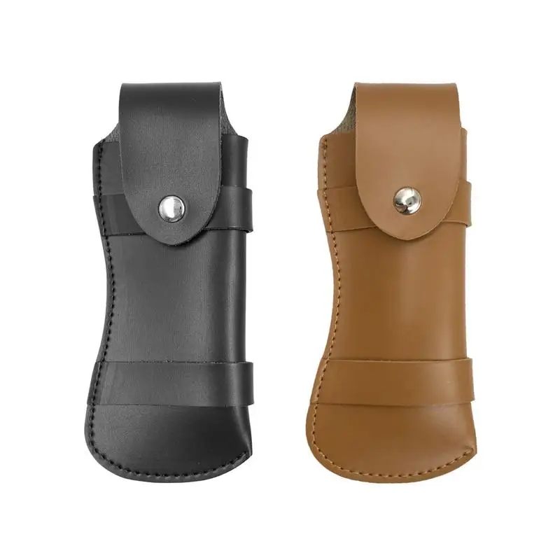 

Прочный и износостойкий кожаный чехол для ножей, легко носить с собой, кобура для ножей с защелкивающимся карманом, складной ремень для ножей