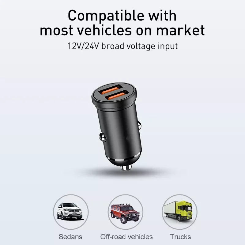 

48W USB Car Charger Quick Charge QC 4.0 3.0 FCP SCP AFC USB PD Fast Charging Car Phone Charger For Huawei iPhone 12 13 11