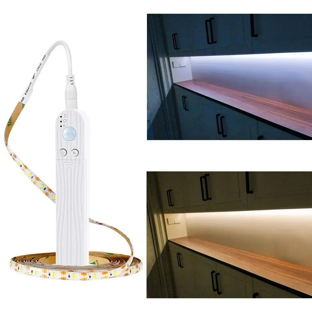 

High-density Motion Sensor Light Strip Durable LED Flexible Linear Light Strip 0.5M/1M/2M/3M Bendable Cabinet Light Strip Room