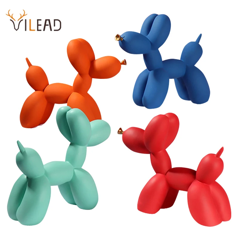 

Vilead Смола милый шар собака статуя Искусство Скульптура современный Рабочий стол орнамент Коллекционная Фигурка фигурки для детей день рож...