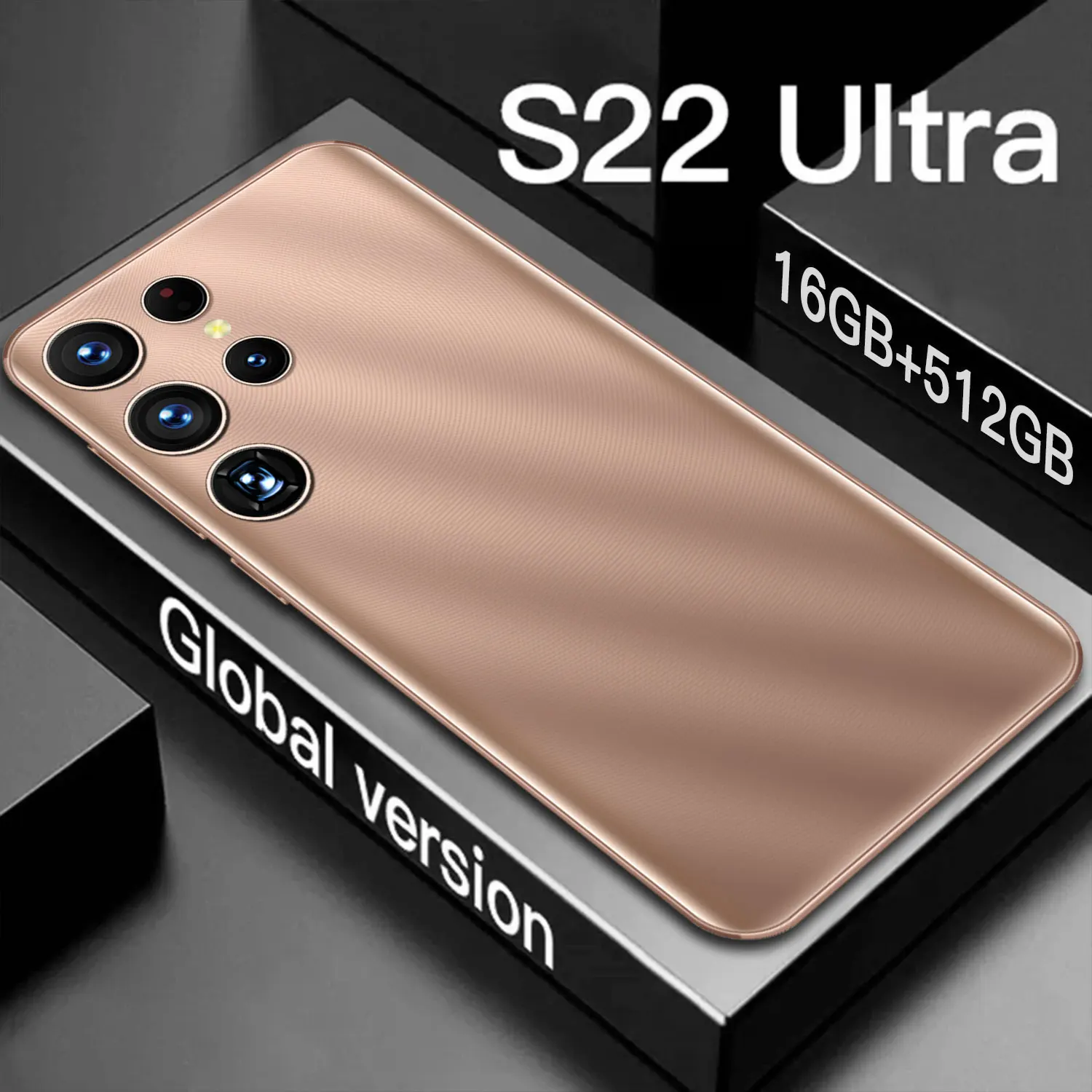 

New S22Ultra Smartphone 5.5 inch 48MP HD Camera 16GB+512GB Cellphone 4800mAh Battery Android 11 MTK6983 10 Core Mobile Phone