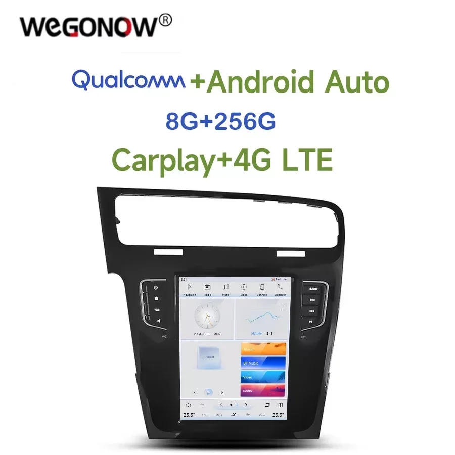 Автомобильный DVD-плеер Tesla Qualcomm Carplay DSP Android 11 0 8G + 256G 4G LTE Bluetooth Wi-Fi GPS Карта RDS Радио