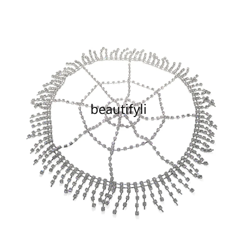 

yj Artificial Rhinestone Fringed Headwear Summer Cold Style Trendy Hair Accessories