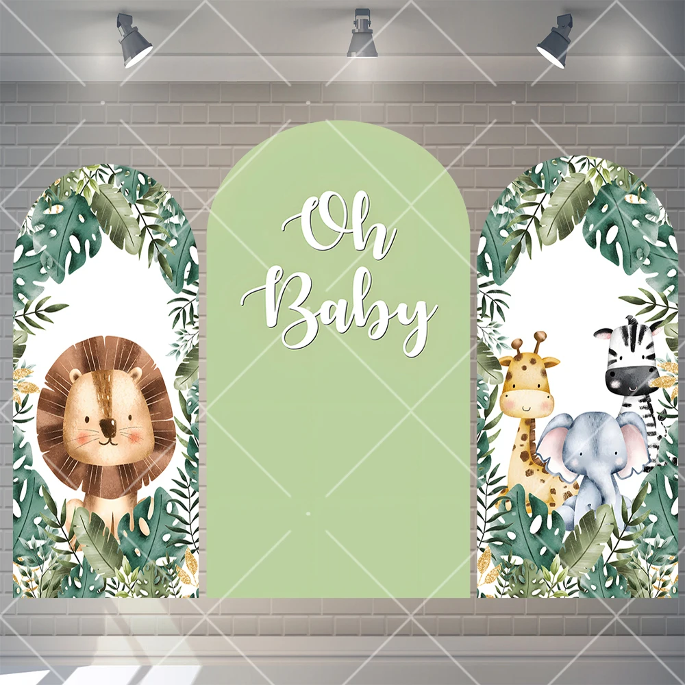 Фон для фотосъемки с изображением диких животных в джунглях