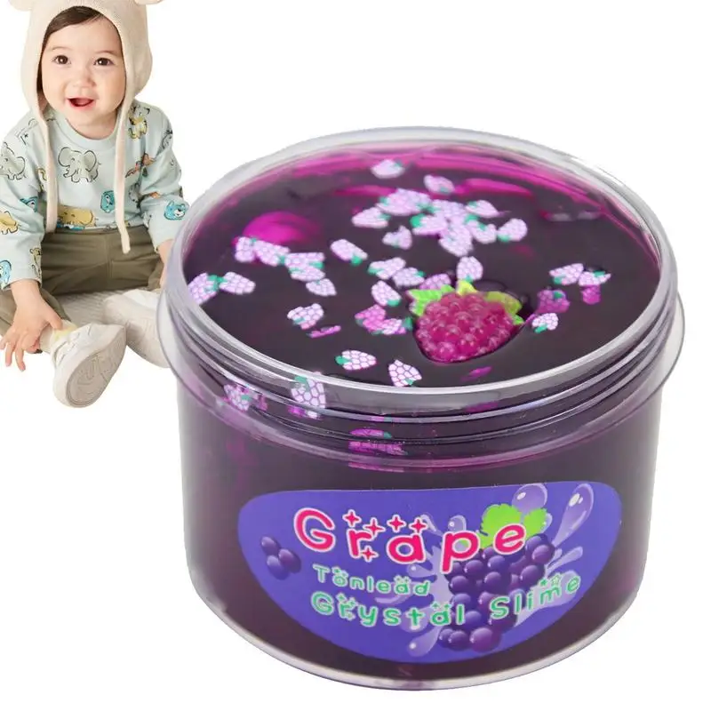 

Clear Slime Crystal Putty | Soft Jelly Clay Non-Sticky Slime Premade for Girls Boys | Crunchy Bubble Slime DIY Cotton Mud Stretc