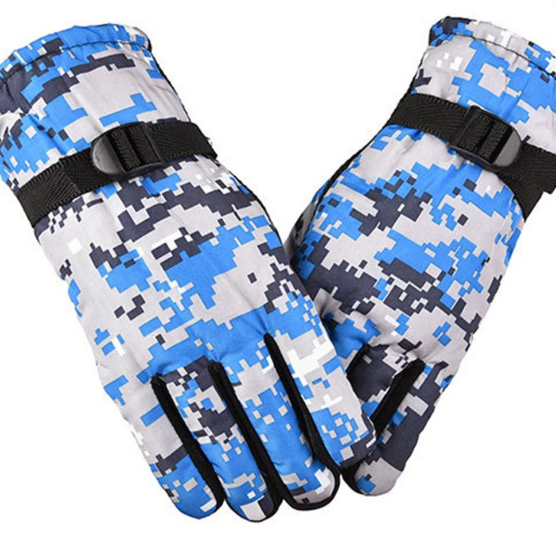 

Kids Gloves Winter Fleece Warm Camouflage Gloves Children Fashion Boys And Girls Thick Ski Outdoor Mittens 7-11 Years Old