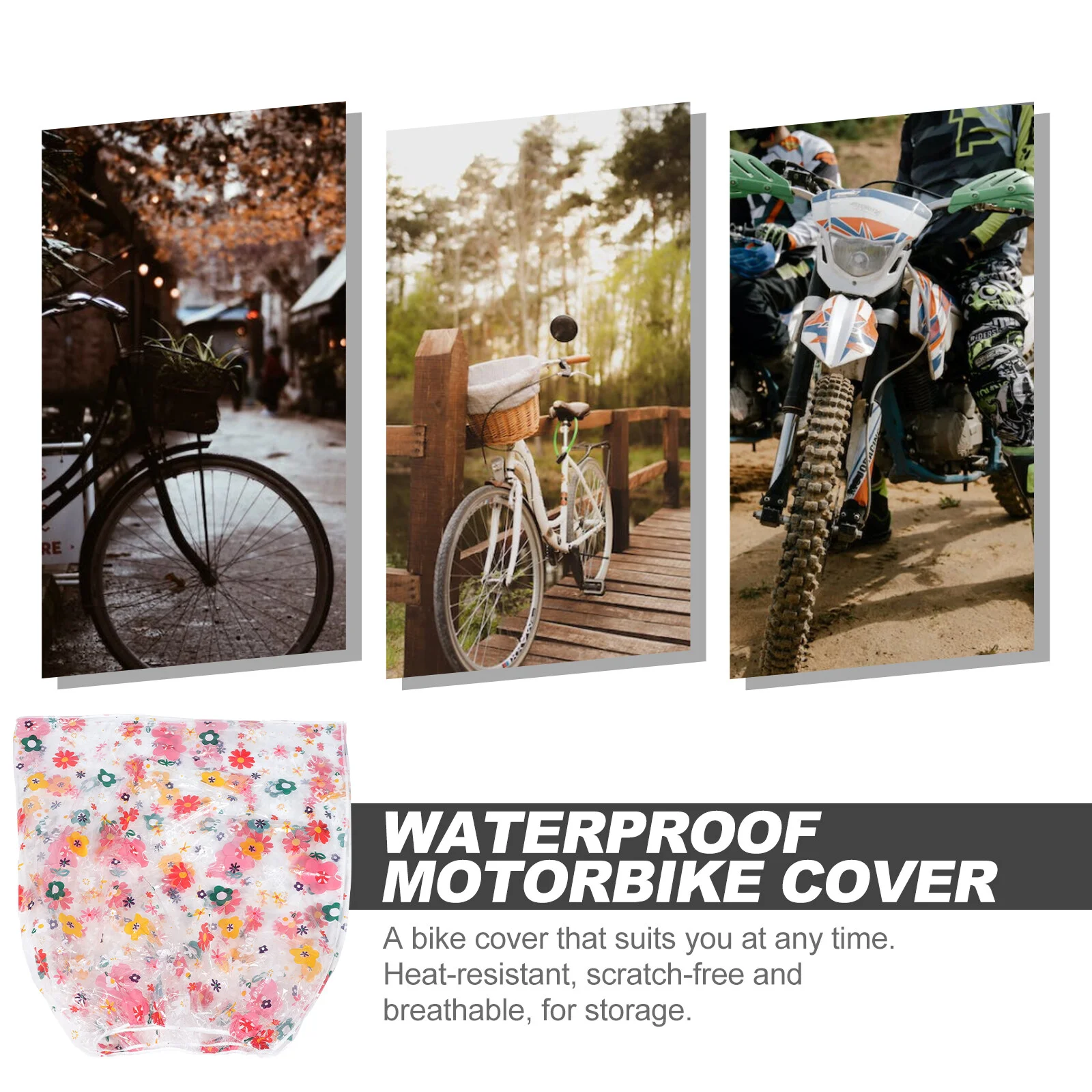 

Защитный чехол, солнцезащитные Переносные Чехлы для велосипеда, защитный аксессуар, водонепроницаемый дорожный мотоцикл