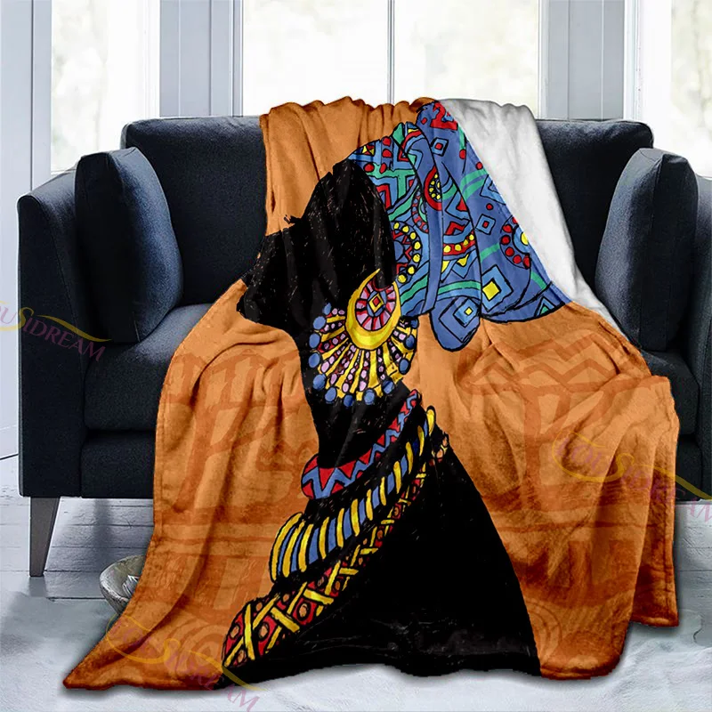 Фланелевое Флисовое одеяло афроамериканская Черная мягкая подстилка с